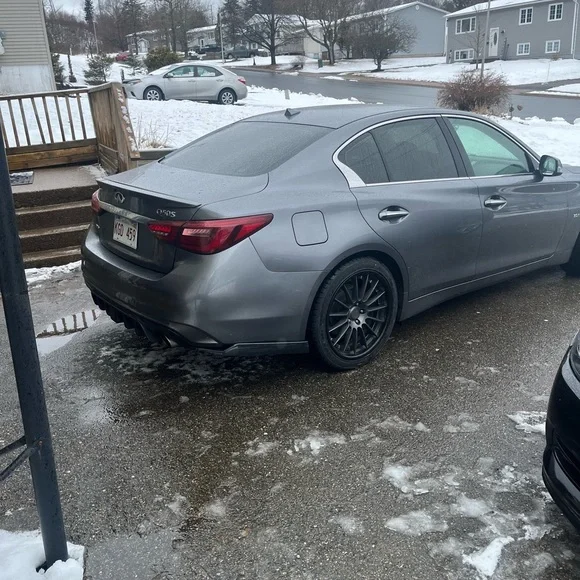 2014-2023 Infiniti Q50 Rear Side Skirts Rear Spats - Picture 2 of 7